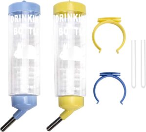 2PCS 8.45 oz No Drip Small Animal W...