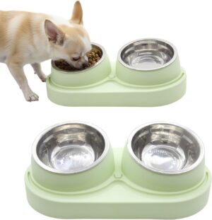 Non-Slip Tilted Double Dog & C...