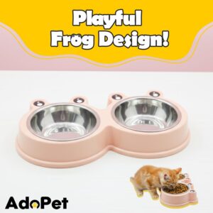 Big Eyes Frogs Shaped Pet Bowl R...
