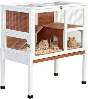 2-Story Guinea Pig Cage with Stand,...