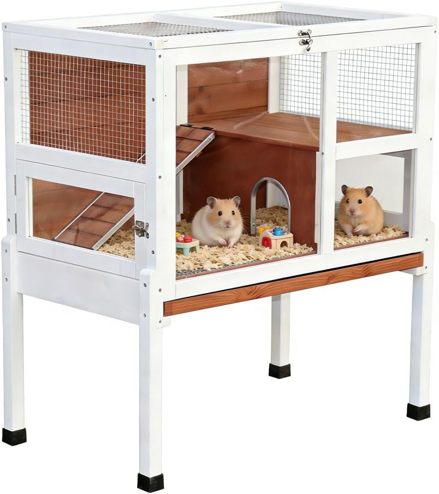 2-Story Guinea Pig Cage with Stand,...