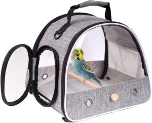 Small Bird Travel Carrier, Portable...