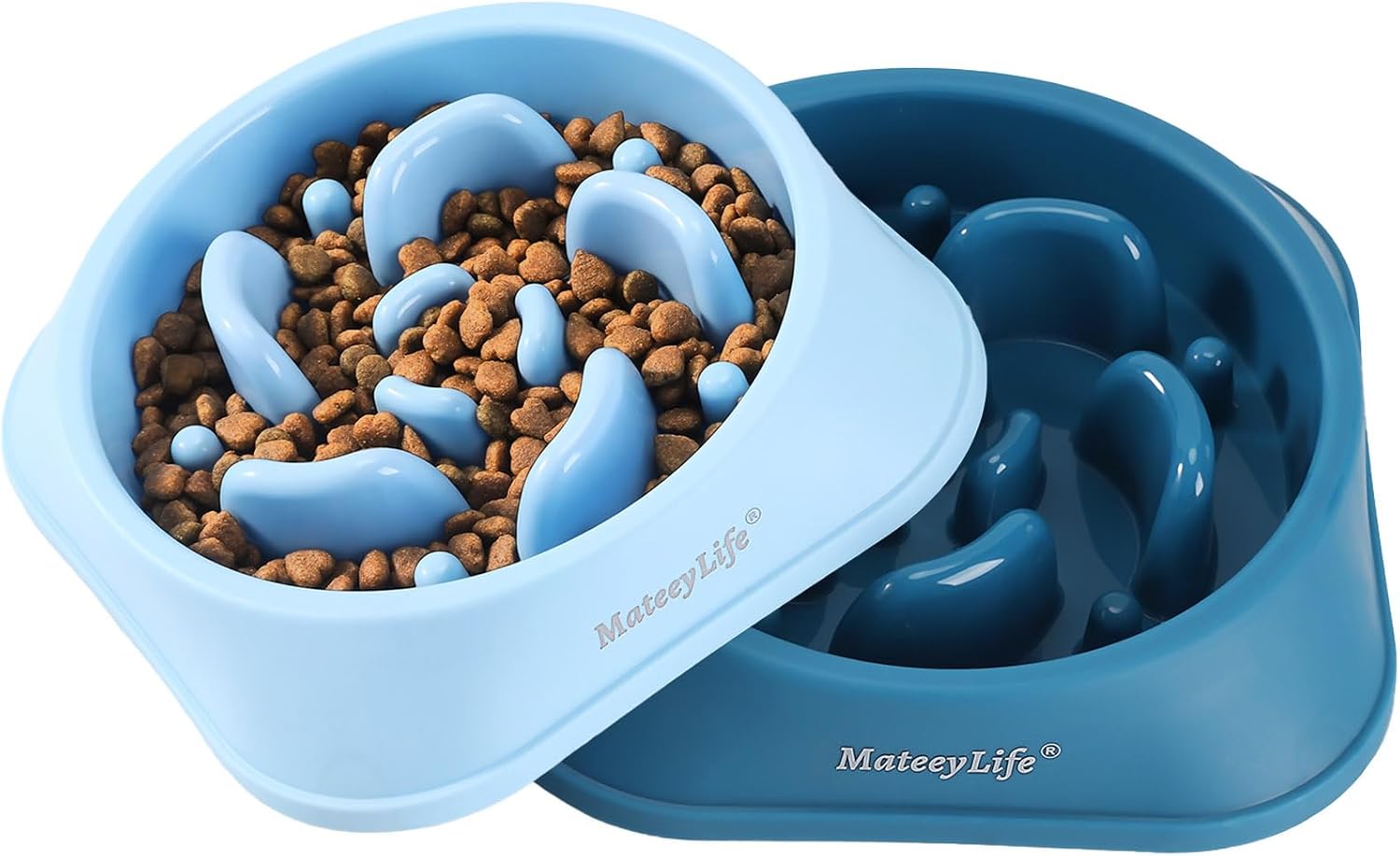 MateeyLife 2-Pack Slow Feeder Dog Bowls, 2 Cups, Dog Puzzle Feeder Bowl | Food-contact safe, dishwasher safe, non-slip base, maze design, for fast eaters, for dogs and cats, daily mealtimes - Image 8