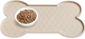 PWTAA Dog Food Mat Anti-Slip Silico...