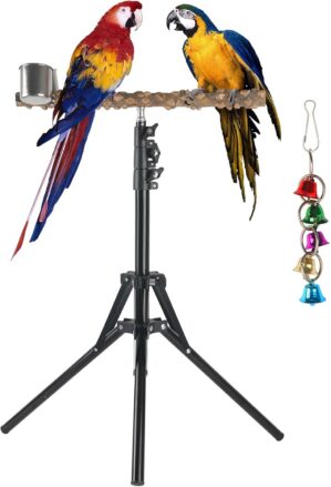 Adjustable Bird Perch Stand, 16-62 ...