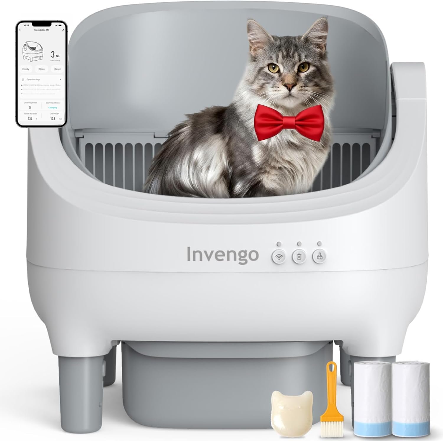 Invengo Automatic Cat Litter Box Se...