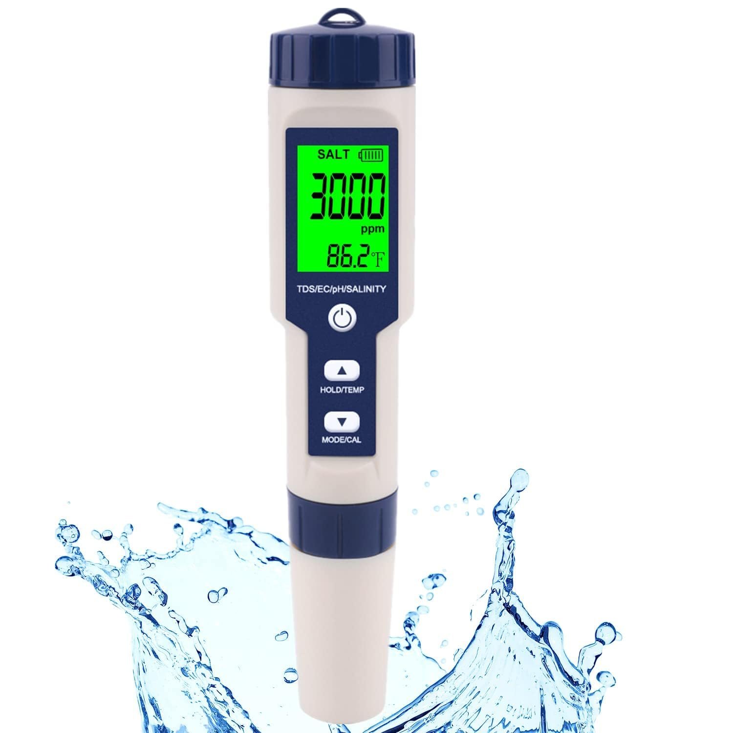 Pool Salt Tester & PH Meter, H...