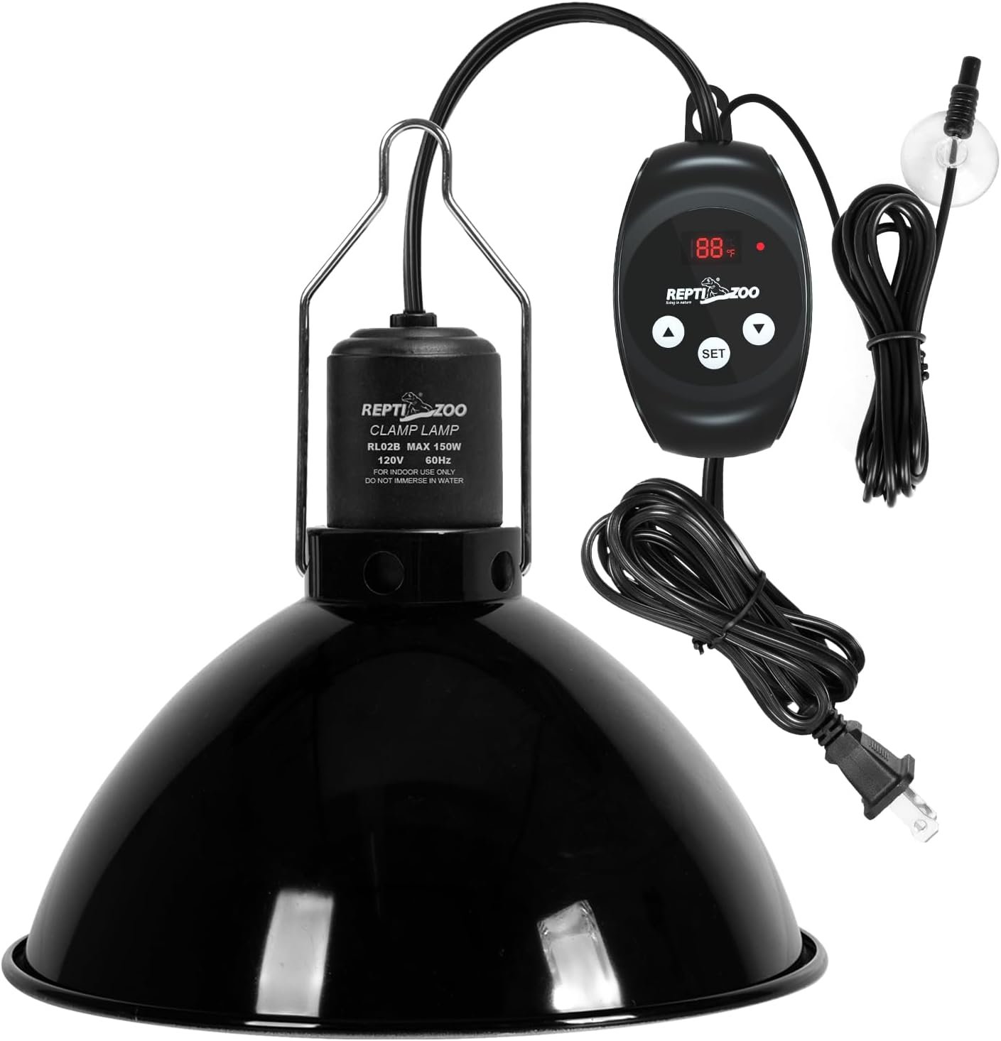 REPTI ZOO Reptile Light Fixture wit...