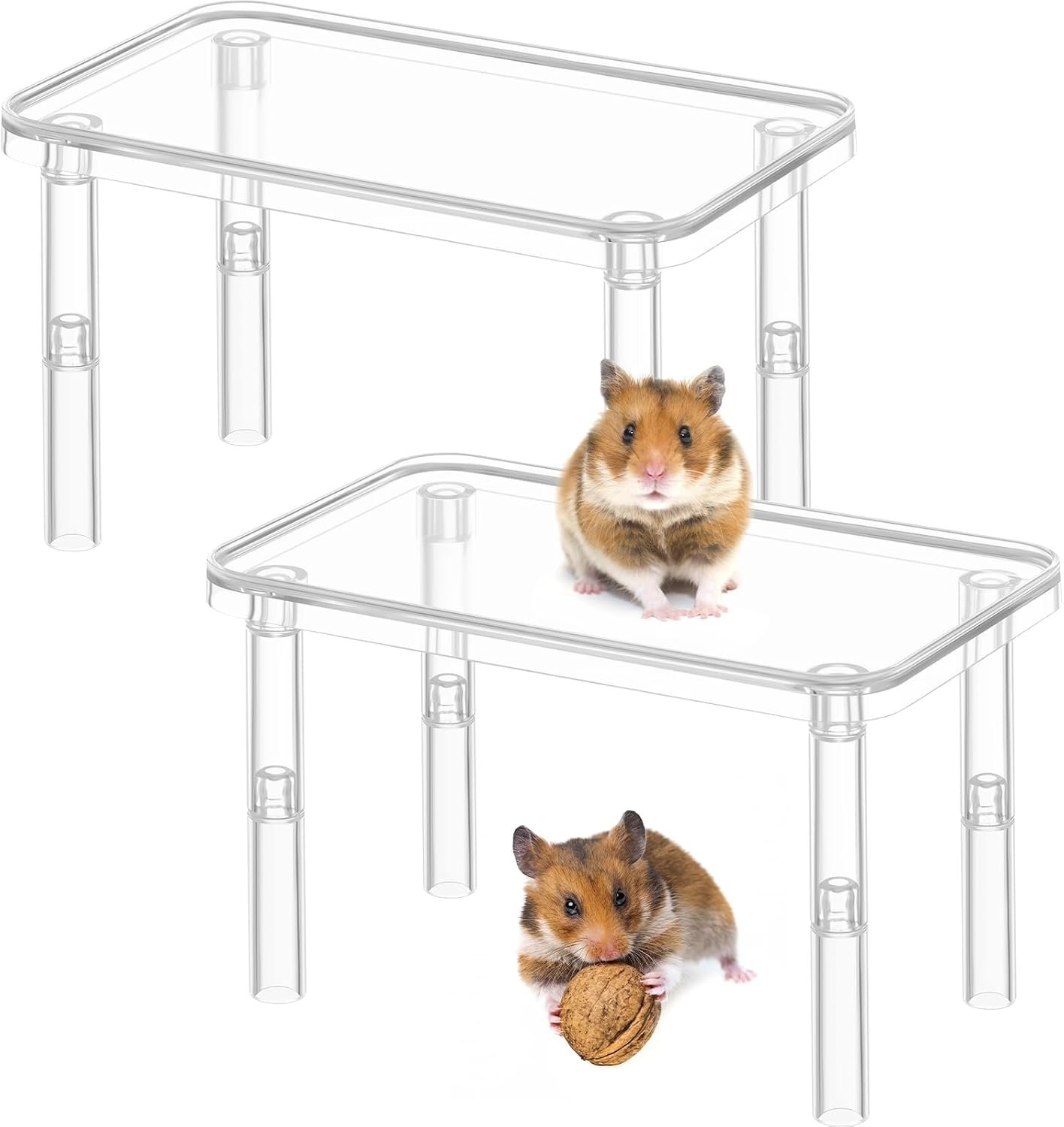Ripeng 2 Sets Hamster Platform Cage...