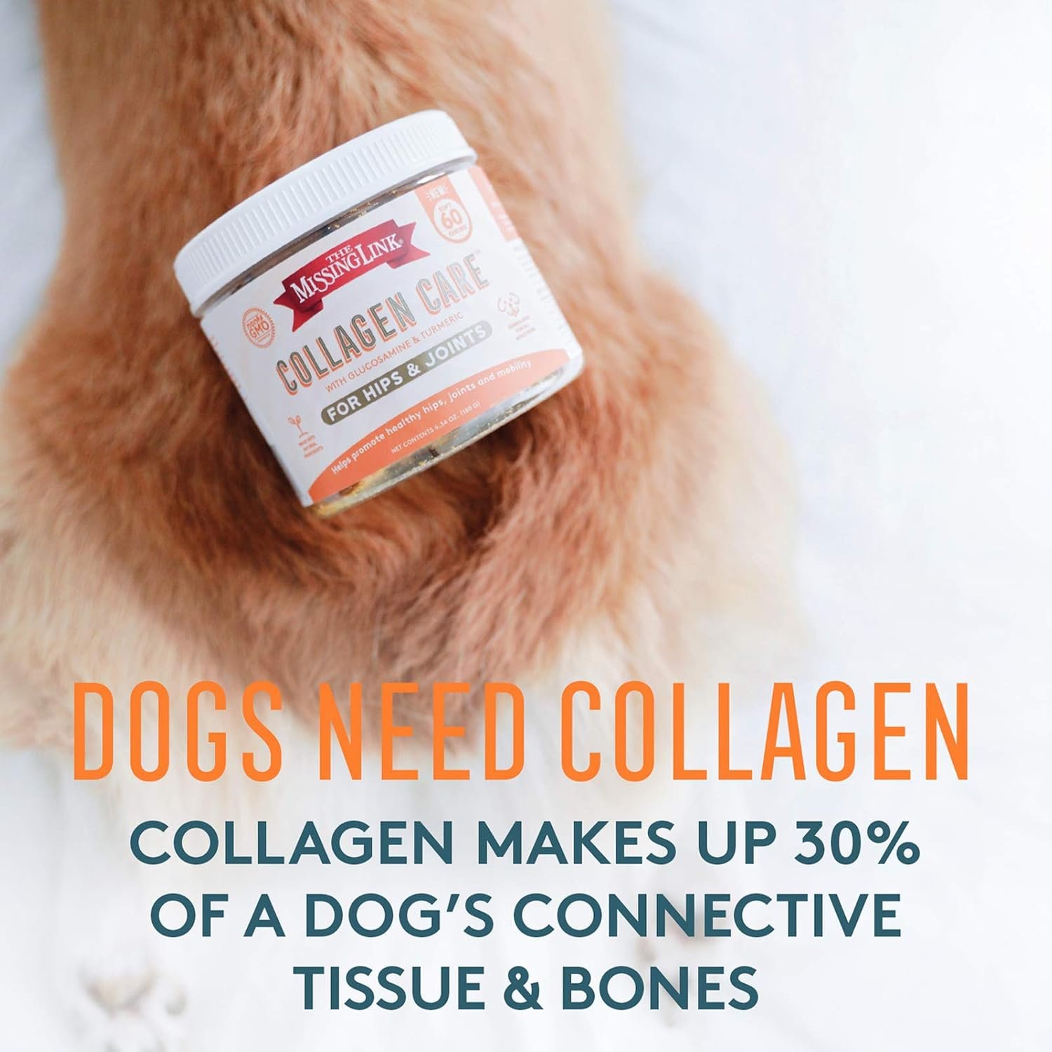 The Missing Link Collagen Care Hip & Joint Soft Chews 60ct - Daily Mobility & Anti-Inflammatory Support for Dogs - Image 2