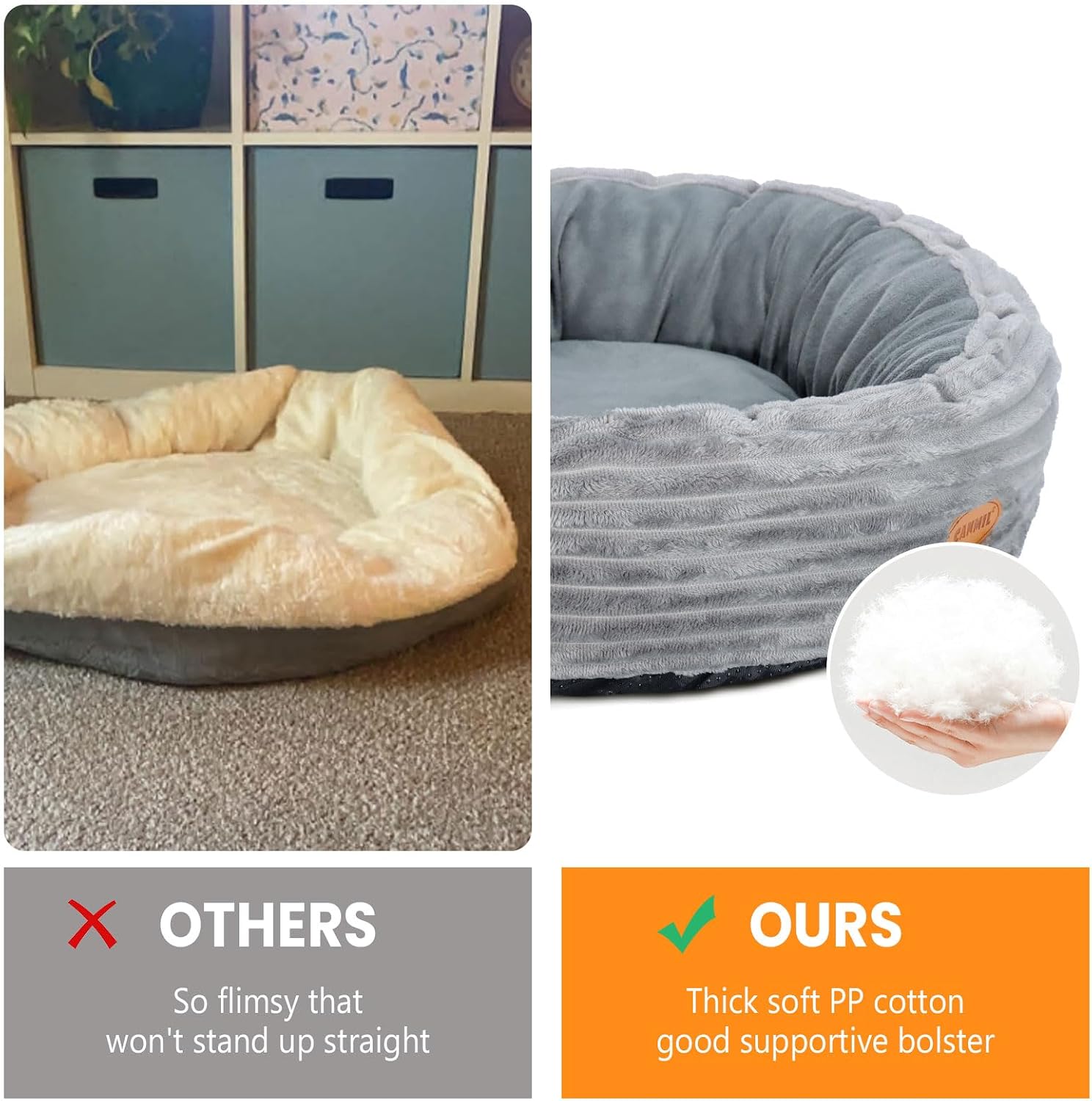 Heated Cat Bed for Indoor Cats, 20’’ Electric Cat Heated Bed Pet Warming Bed for Cats and Small Dogs, Washable Calming Round Donut Pet Bed with Heating Pad, Indoor Use - Image 7