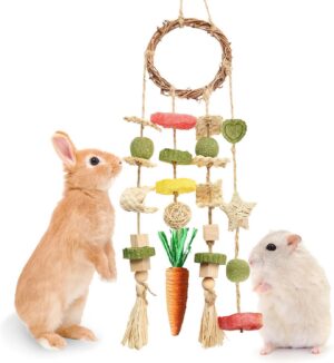 Jorewood Rabbit Chew Toys Bunny Cag...