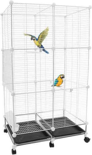 Bird Cage with Stand, 29.5×14.6×4...