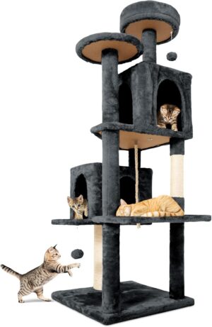 58.5inch Large Cat Tree Tower Condo...