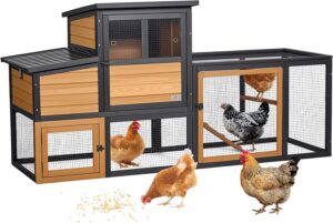 PETSFIT Wooden Chicken Coop for 2-4...