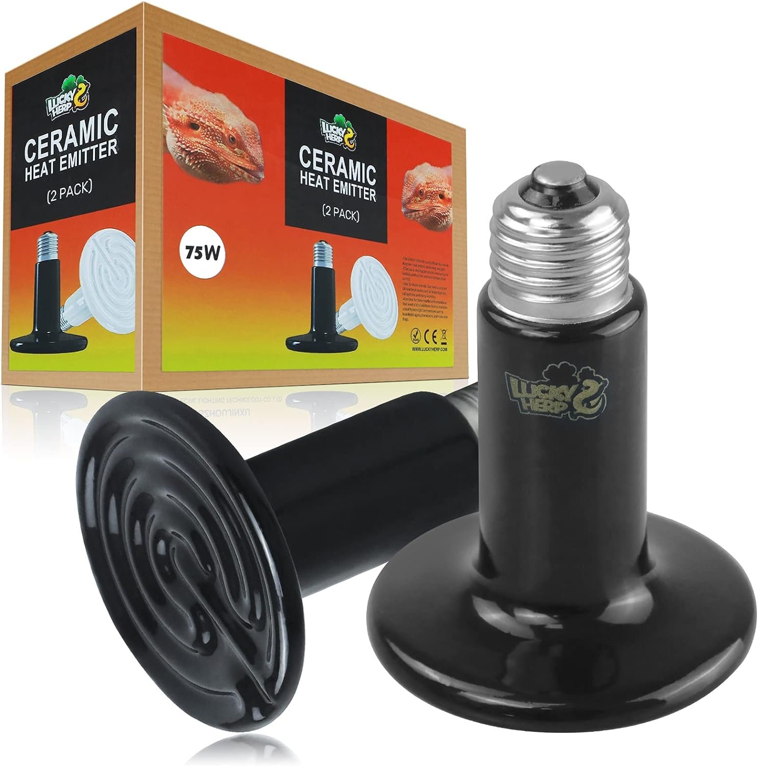 LUCKY HERP 75W Ceramic Heat Emitter...