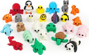 25 pcs Animal Figurines, 3D Printed...