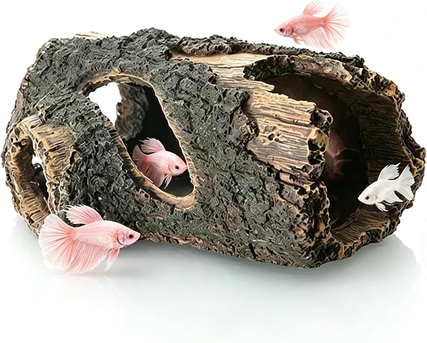 Aquarium Decorations Fish Tank Decor Betta Cave Accessories Ornament for for Fish Shrimp Reptiles to Play Hide Rest Breed, Small
