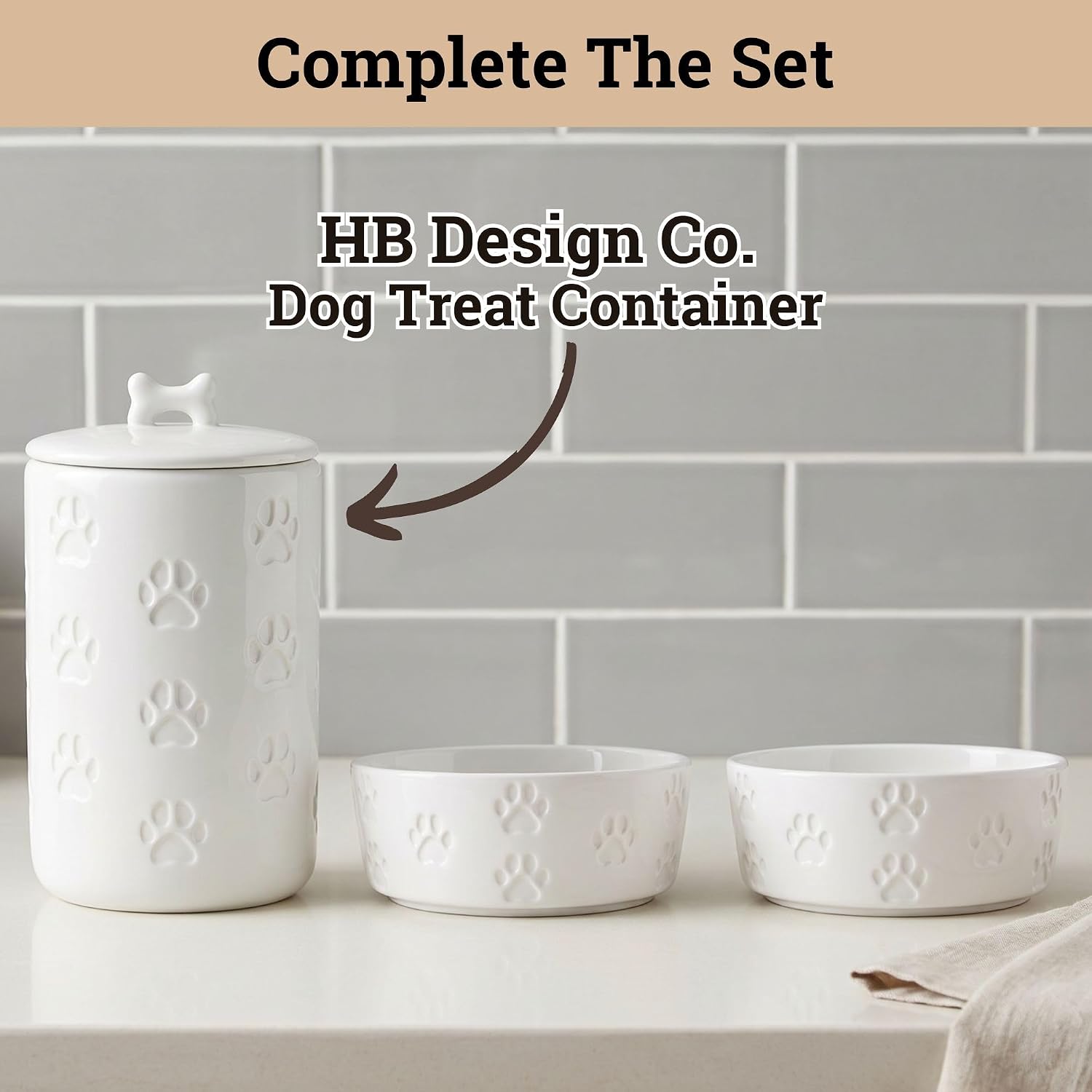 Ceramic Dog Bowl Set of 2 with Anti-Skid Base, 5.5"W x 2"H, 2 Cup Capacity | Thick Ceramic, Dishwasher Safe, Anti-Skid Rubber Base, 2 Cups per Bowl, Ceramic Food and Water Bowls Set of 2 for Small Dogs - Image 7