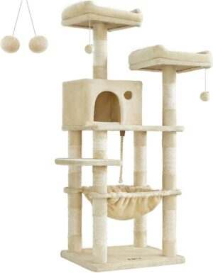 Feandrea Cat Tree, 55.8-Inch Cat To...