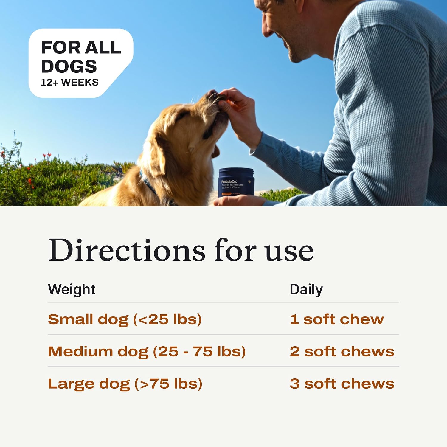 PetLab Co. Allergy & Immune Probiotic Chews, 30 Soft Chews, Pork | Omega-3s, colostrum and prebiotics to support yeast balance, skin health and immune function - Image 4