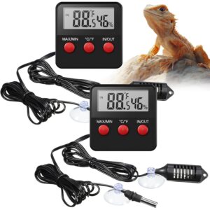 Weewooday 2 Pcs Reptile Thermometer...