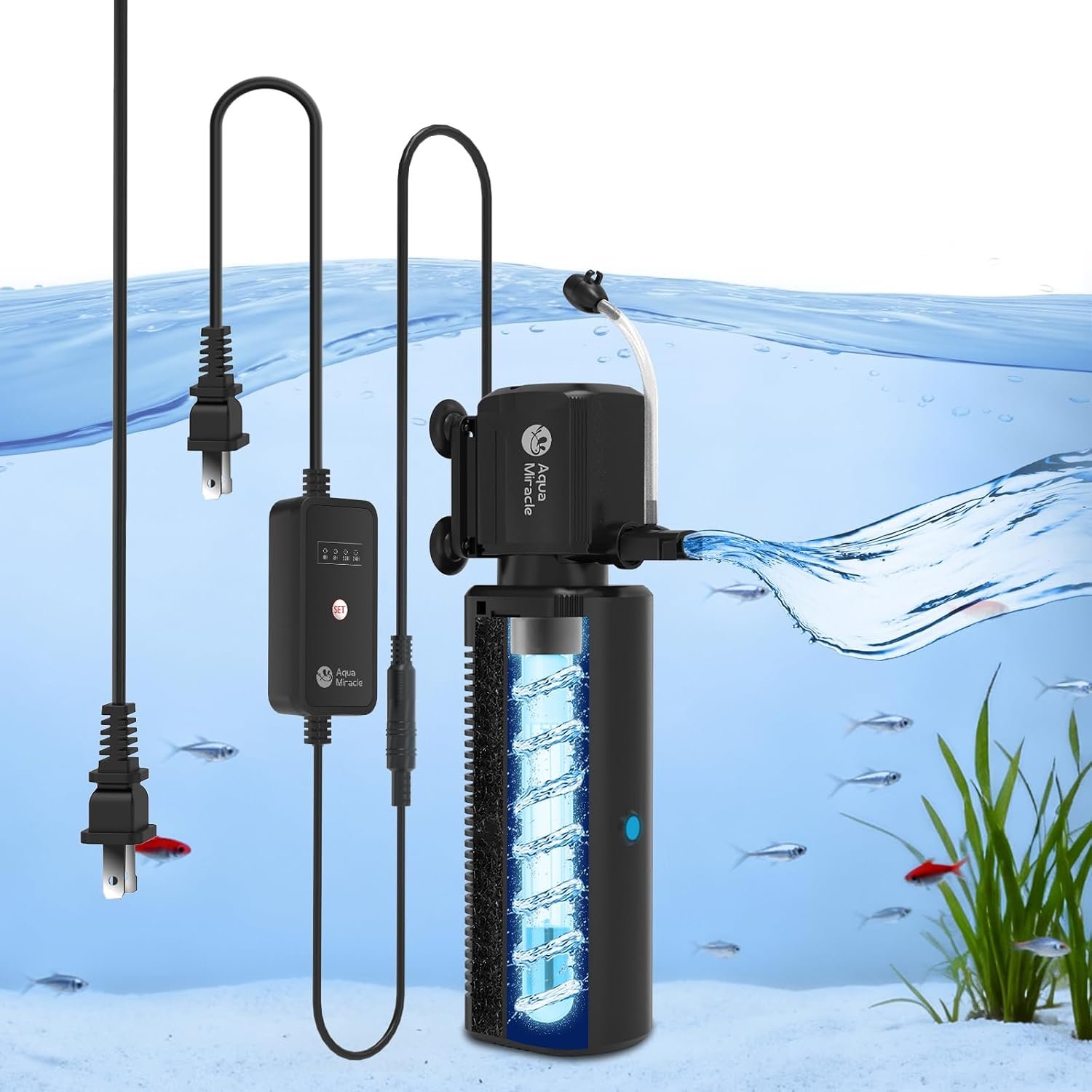 AquaMiracle Fish Tank Filter with T...