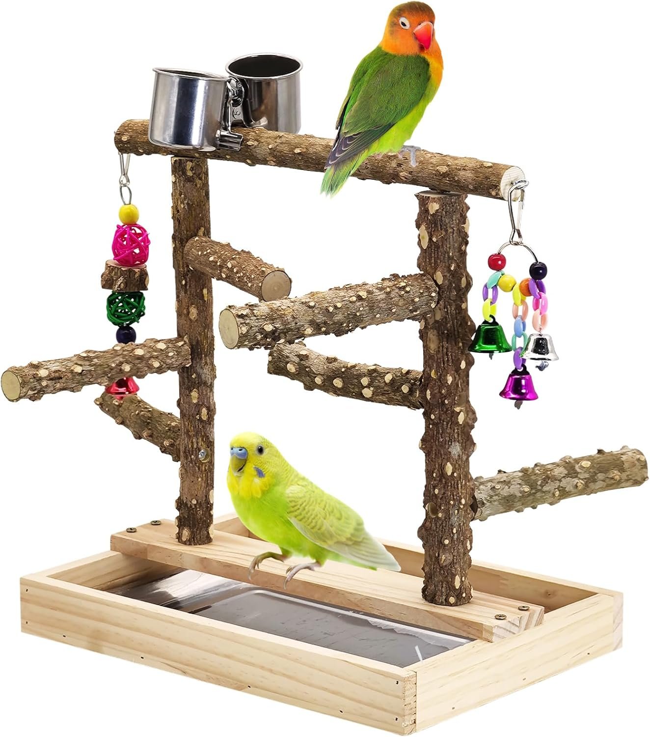BNOSDM Natural Wood Bird Playground...