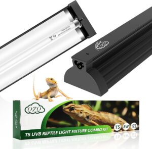 QZQ T5 UVB Reptile Light Fixture Co...