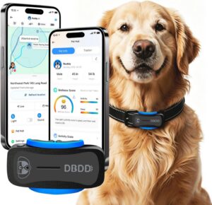 DBDD AI GPS Dog Tracker, Virtual Fe...