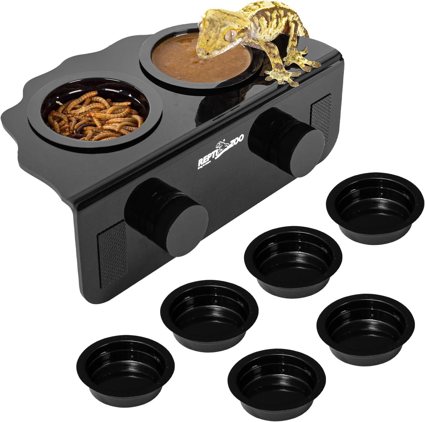REPTI ZOO Magnetic Gecko Feeding Le...