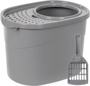 Amazon Basics Large Cat Litter Box ...