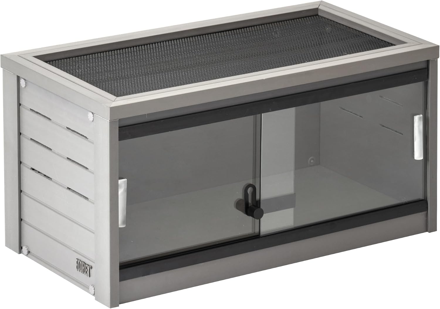 New Age Pet ECOFLEX Small 24" Reptile Habitat Enclosure, Glass Front Terrarium for Snakes, Lizards & Tortoises, in Maple or Grey, Easy to Clean, Front Access Design