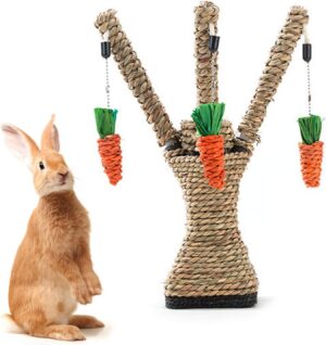 Hamiledyi Pet Rabbit Toy Tree Bunny...