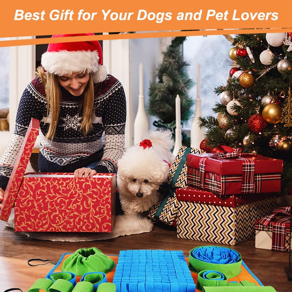 Vivifying Snuffle Mat for Dogs, Interactive Dog Puzzle Toy for Boredom and Mental Stimulation, Enrichment Feeding Game Sniff Mat Helps Slow Eating and Keep Busy - Image 7
