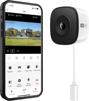 Window Security Camera 3MP 2K, Indo...