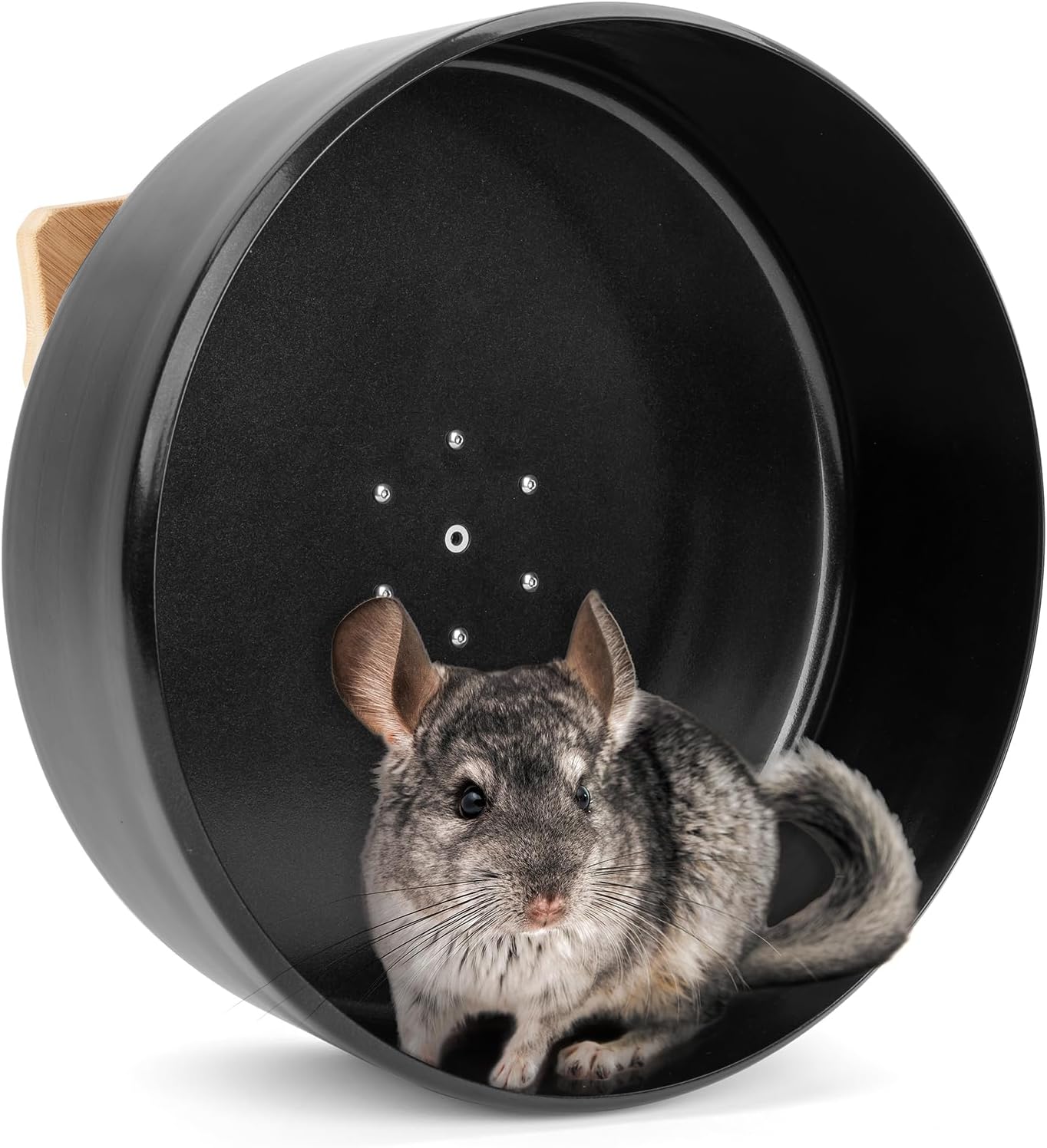 Niteangel 13.8'' Chinchilla Wheel - Quiet & Sturdy Exercise Wheel for Chinchilla or Other Similar-Sized Pets (for Chinchilla, 13.8 inch Running Drum Wheel)