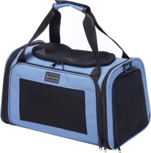 PETSFIT Pet Carrier, Blue, Small an...