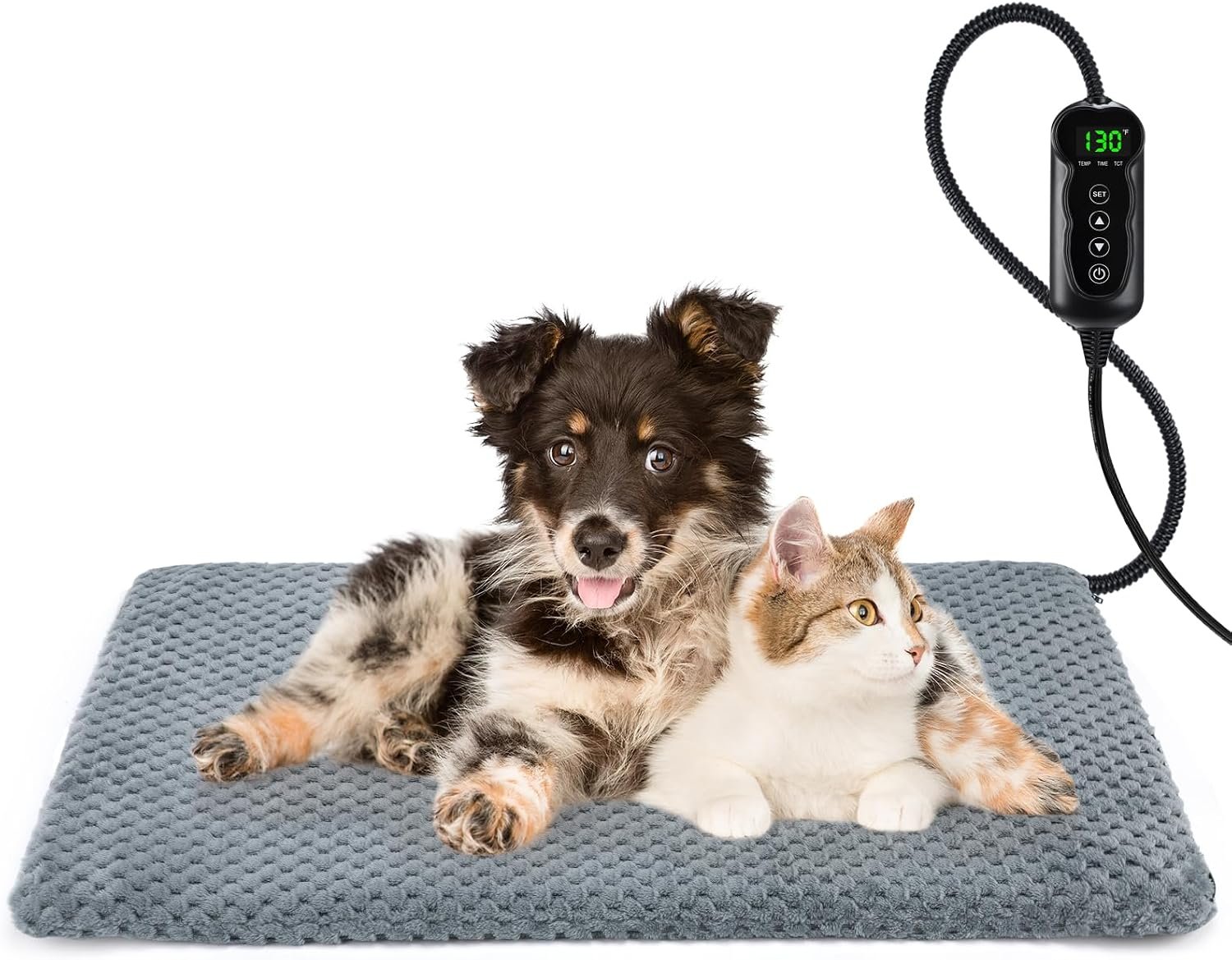 Heated Dog Bed, Waterproof Adjustab...