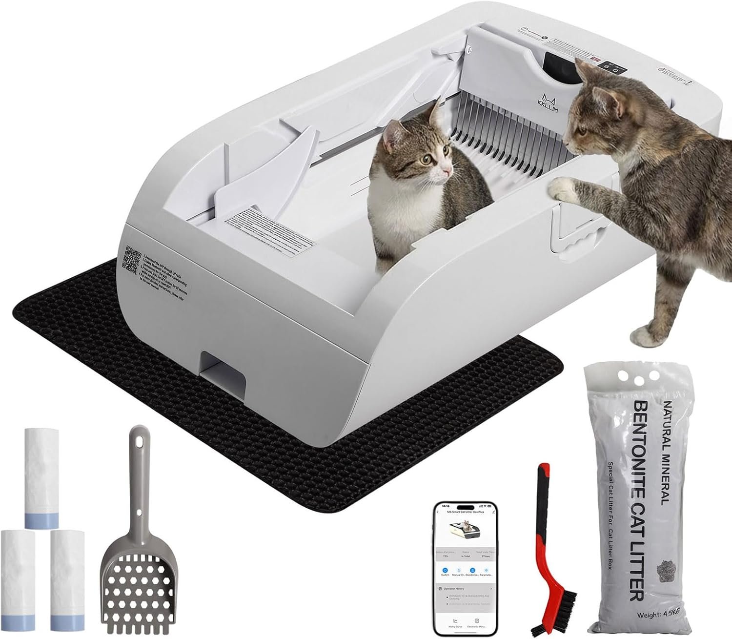 Self Cleaning Litter Box,Open-Top A...