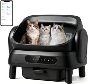 XXXL Automatic Cat Litter Box for L...