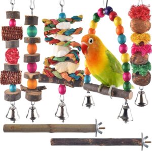 Bissap Bird Chew Toys, 7 Packs Para...