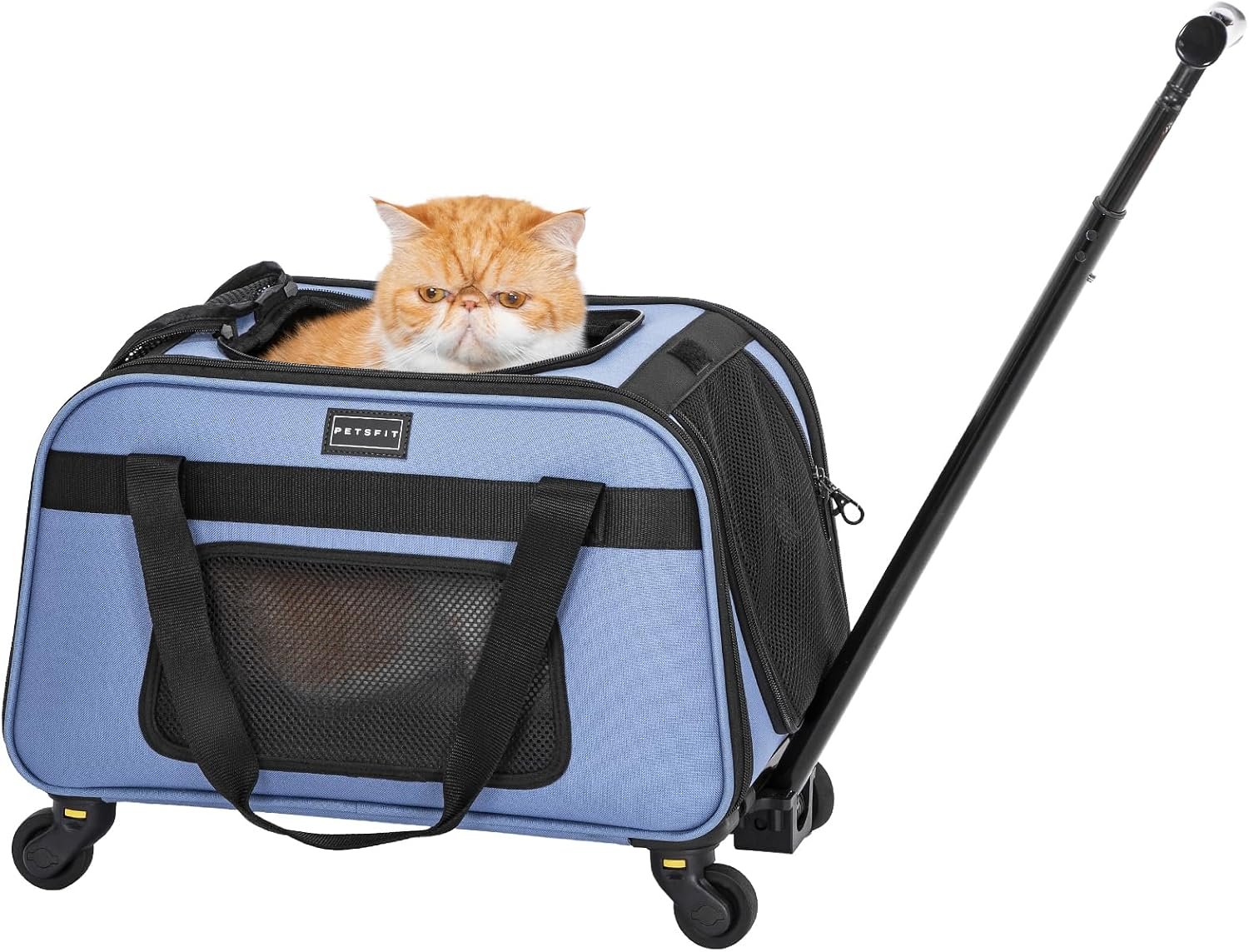 Petsfit Cat Carrier with Wheels, Re...