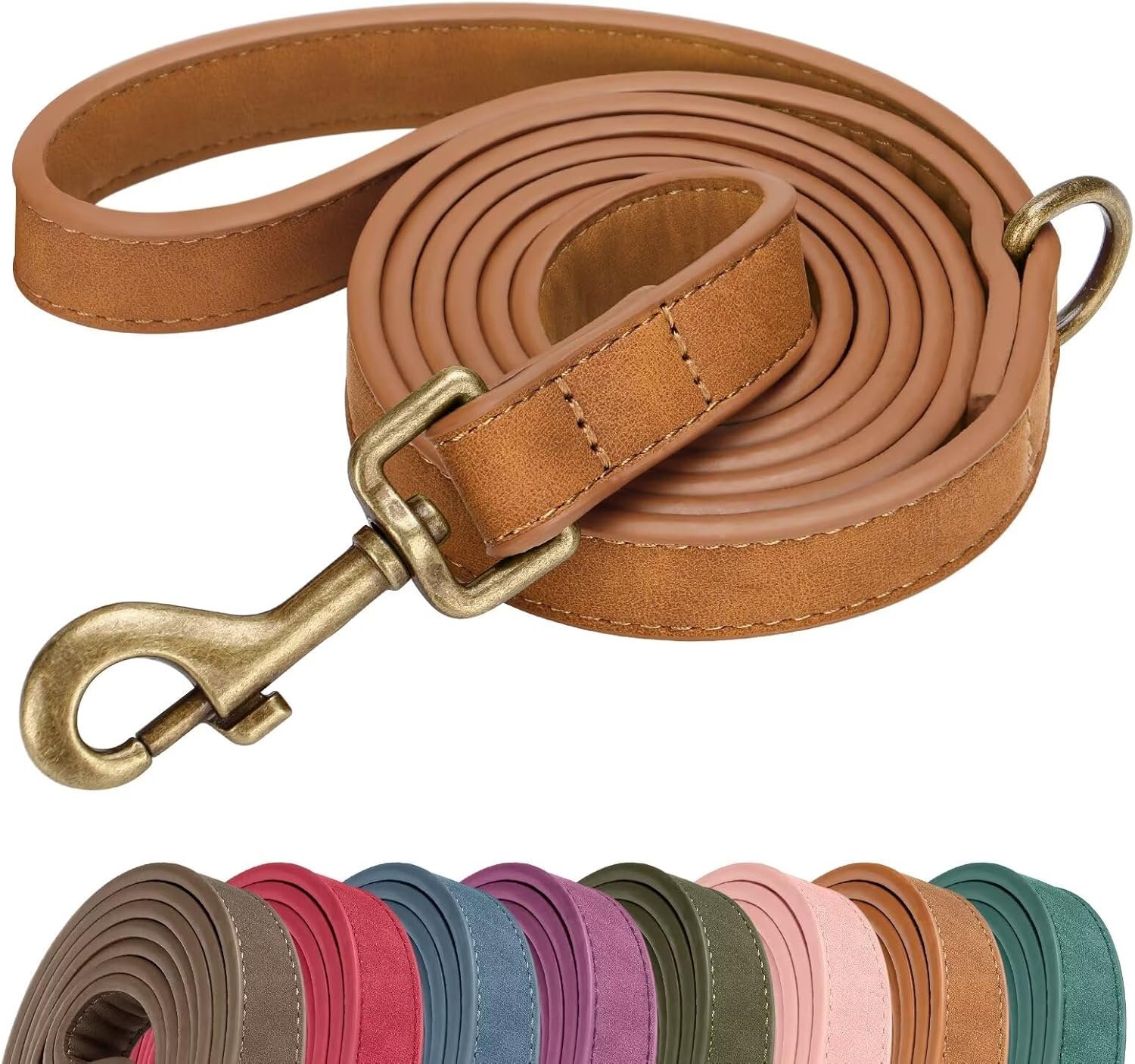 PU Leather Dog Leash for Small Dogs...