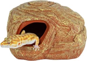 REPTI ZOO Gecko Hide Cave, 2 in 1 S...