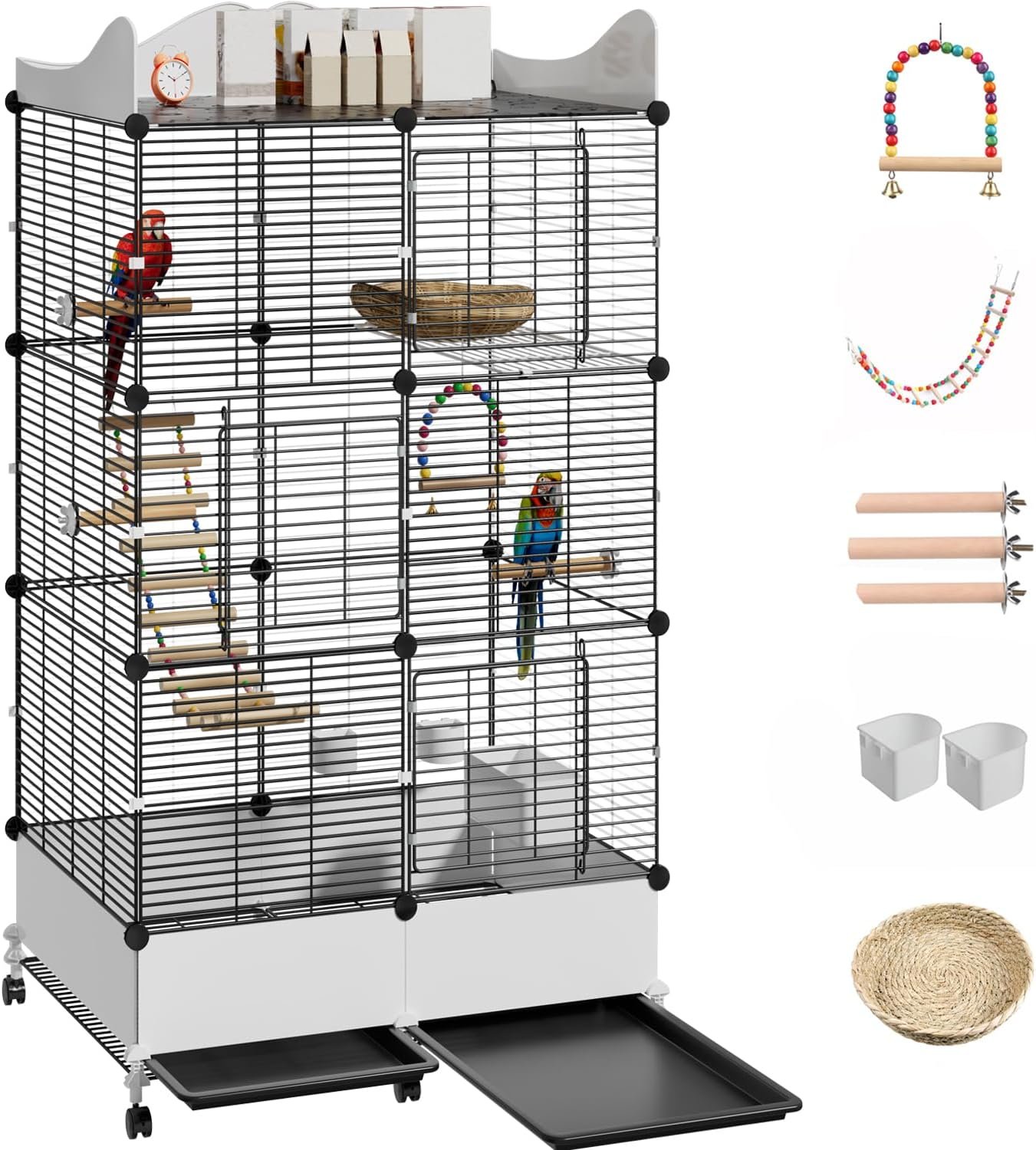 Encrypted Bird Cage Large Bird Cage...