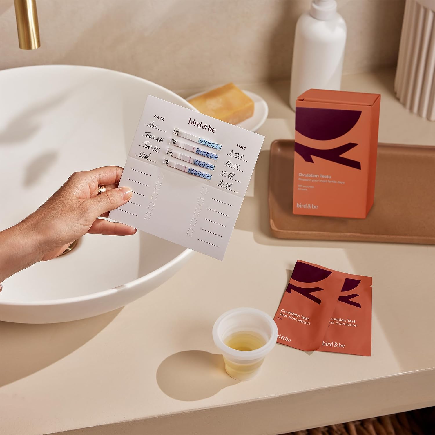 bird&be Ovulation Test Strips (LH) | 40 High-Accuracy Predictor Kits | Track Fertile Window & LH Surge | Eco-Friendly Low-Waste Design | Easy Dip & Read Results | TTC Fertility Monitor - Image 8