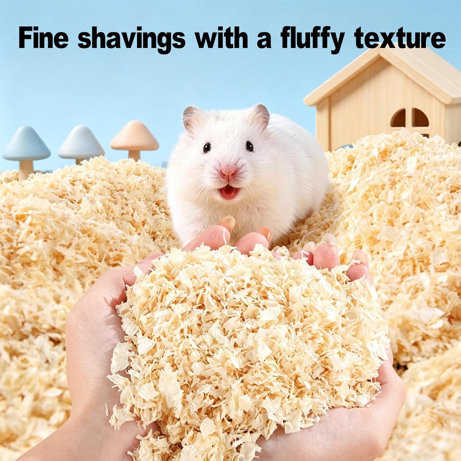 hamster wood shaving bedding,wood shavings for bird bedding,natural aspen shavings,low-dust nesting material,for cages,nest boxes,for parrots hedgehog reptile chinchilla small animal bedding & litter - Image 4