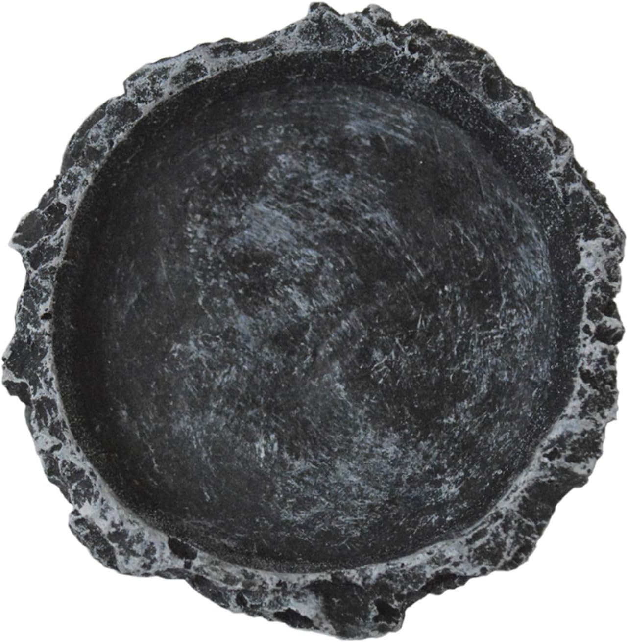 2Pcs Reptile Water Bowl, Feeding Dish for Leopard Gecko Lizard | 2 natural stone-like resin bowls. 3.3x3.3x0.8in each. For water mealworms. Easy clean, stable, for geckos lizards small pets. - Image 8
