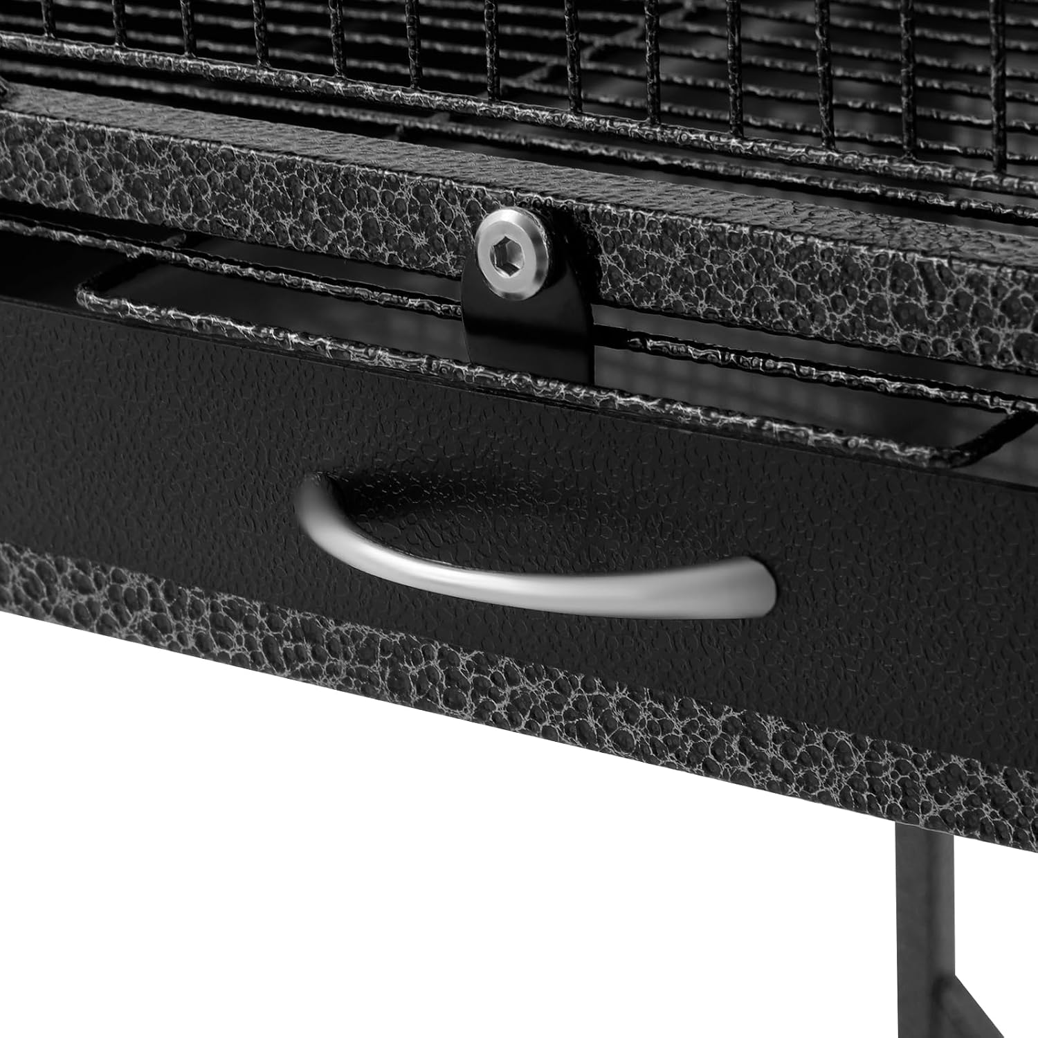Birdcage Open Top 54 Inch Birdcages with Pull-Out Tray, Rolling Bird Cages with Wheels for Parakeets, Parrot, Cockatiel, Pigeon, Finch Cage(Black) - Image 8
